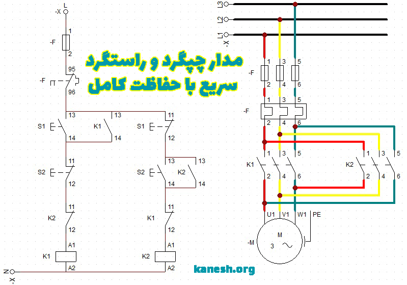 مدار سریع با شستی دوبل